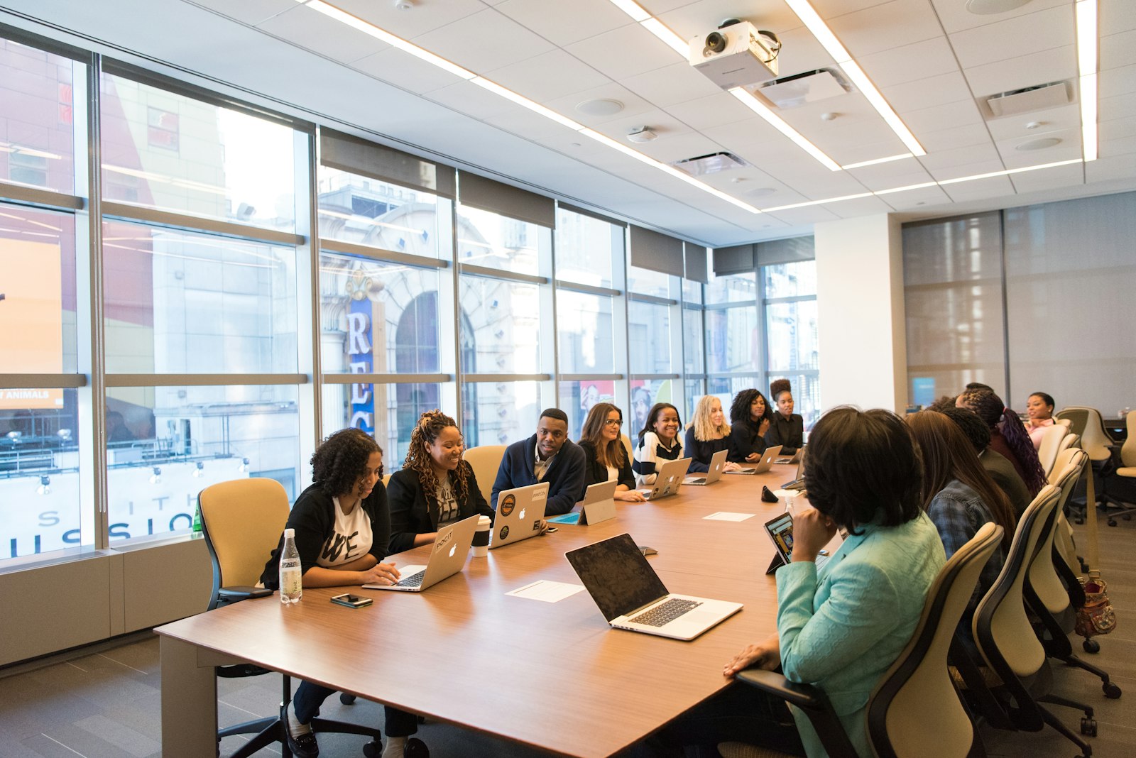 The Fiscal Edge Advisors team in a boardroom meeting